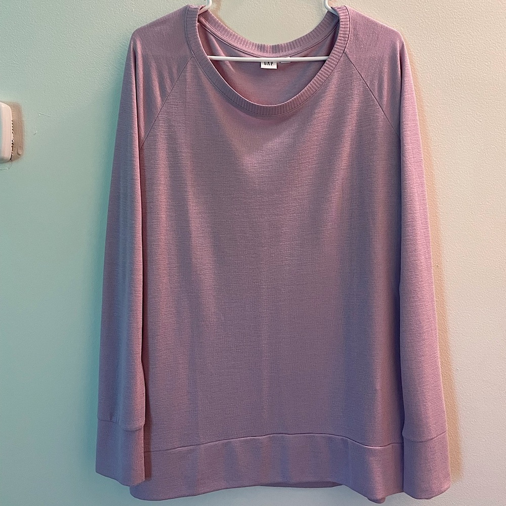 Gap Lightweight Lilac Long Sleeve Top